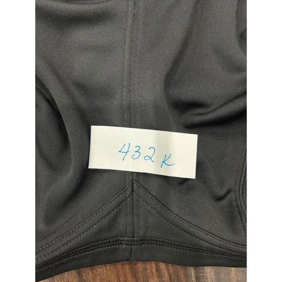 Glamorise Sport Elite Performance Black Sports Bra Hook Eye Back Closure Sz 50G - Picture 9 of 10